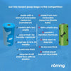 bio-based dog poop bags + bamboo dispenser 450 count