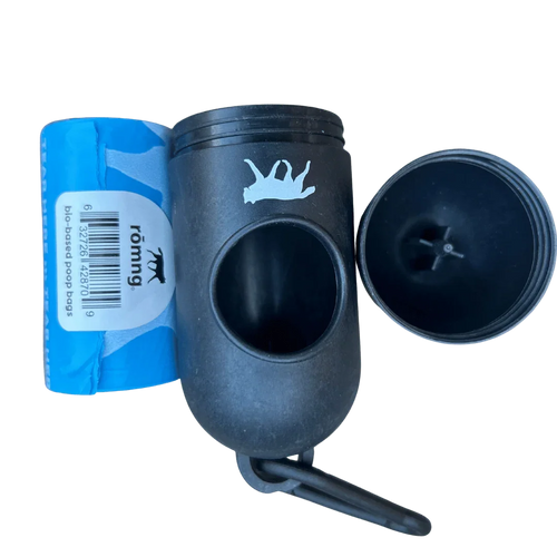 bio-based dog poop bags + bamboo dispenser 450 count