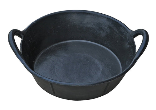 Little Giant Rubber Feeding and Watering Pan/Tub with Handles