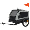 Dog Bike Trailer for Small & Medium Dogs, Universal Bicycle Coupler, Flip-Down Ramp Tailgate