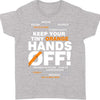 Hands Off Shirt – 8647 Anti Trump Political Activist Tee, Get Your Tiny Orange Hands Off Message Dark Shirt 682178