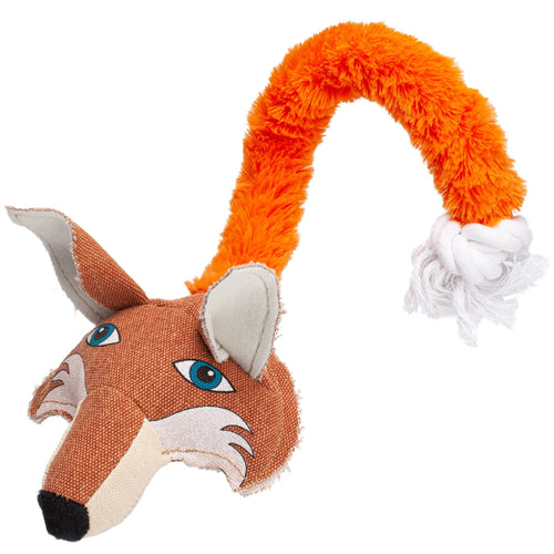22 Safari Fox Animal Toy with Embedded Ball & Rope