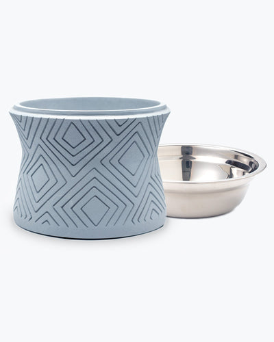 Santa Fe Modern Elevated Dog Bowl