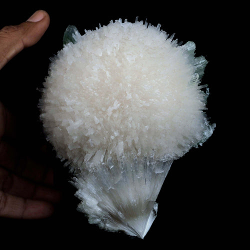 Scolecite Galssy Spehere with Apophyllite Natural Mineral Specimen  # B 4609