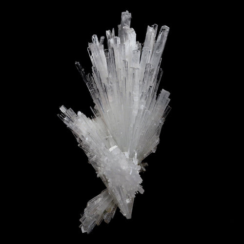 Scolecite Glassy Spray Natural Mineral Specimen  # B 4608