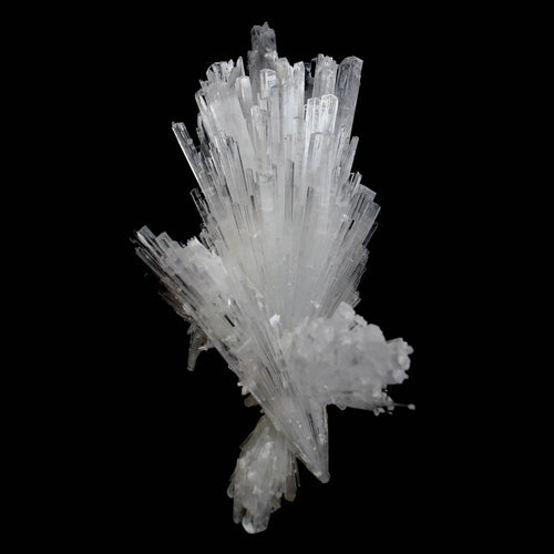 Scolecite Glassy Spray Natural Mineral Specimen  # B 4608