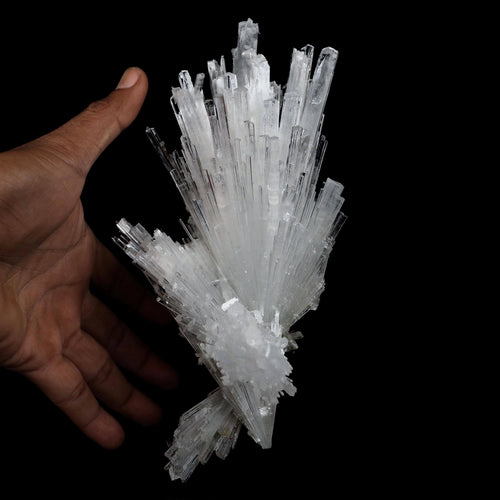 Scolecite Glassy Spray Natural Mineral Specimen  # B 4608