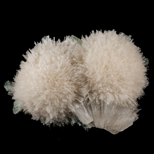 Scolecite Huge Spray with Green Apophyllite Cube Natural Mineral Specimen # B 5725