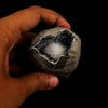 Scolecite Inside MM Quartz Geode Natural Mineral Specimen # B 6166