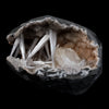 Scolecite Intergrown Sprays Inside Heulandite Geode Natural Mineral Specimen  # B 4791