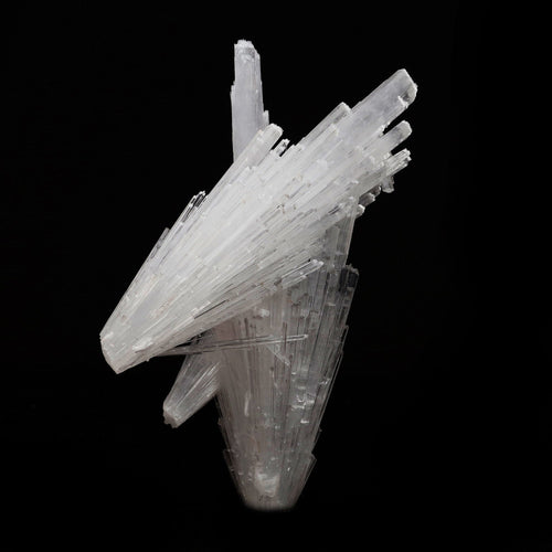 Scolecite Spray Cross Formation Natural Mineral Specimen  # B 5202