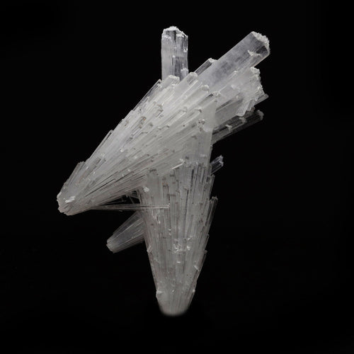 Scolecite Spray Cross Formation Natural Mineral Specimen  # B 5202