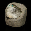 Scolecite Spray Inside Chalcedony Geode free standing Natural Mineral Specimen # B 6775