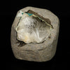 Scolecite Spray Inside Chalcedony Geode free standing Natural Mineral Specimen # B 6775