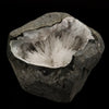Scolecite Spray Inside Chalcedony Geode Natural Mineral Specimen # B 5636