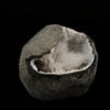 Scolecite Spray Inside Chalcedony Geode Natural Mineral Specimen # B 5636