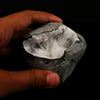 Scolecite Spray Inside Chalcedony Geode Natural Mineral Specimen # B 5636