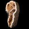 Scolecite Spray Inside Heulandite Geode Free Standing Natural Mineral Specimen # B 6499
