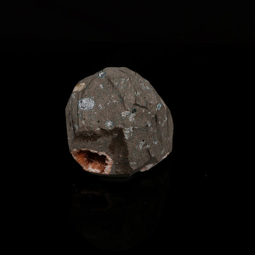 Scolecite Spray inside Heulandite geode Natural Mineral Specimen # B 5499