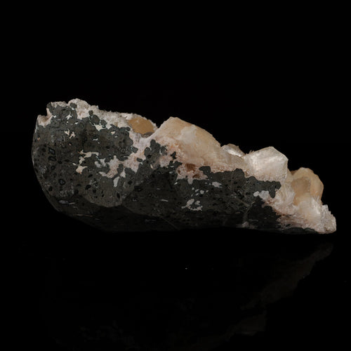 Scolecite Spray inside Stilbite geode Natural Mineral Specimen # B 5501