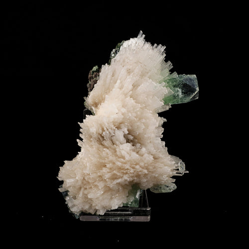 Scolecite Spray with Green Apophyllite Natural Mineral Specimen # B 6056
