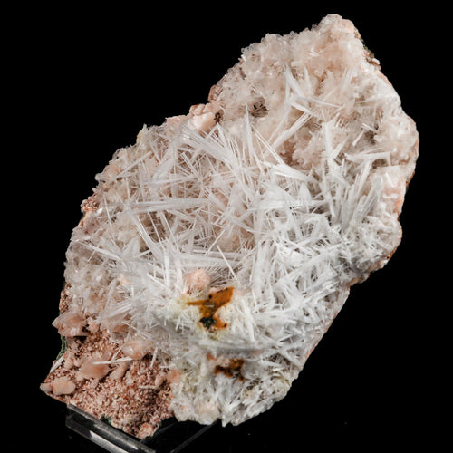 Scolecite Sprays in Heulandite Geode Natural Mineral Specimen # B 6547