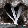 Scolecite Sprays Inside Geode Natural Mineral Specimen  # B 4650