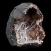Scolecite Sprays Inside Heulandite Geode Natural Mineral Specimen  # B 4908