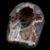 Scolecite Sprays Inside Heulandite Geode Natural Mineral Specimen  # B 4908