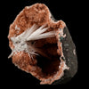 Scolecite Sprays Inside Heulandite Geode Natural Mineral Specimen # B 5689