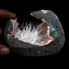 Scolecite Sprays Inside Heulandite See through Geode Natural Mineral Specimen  # B 4906