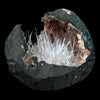 Scolecite Sprays Inside Heulandite See through Geode Natural Mineral Specimen  # B 4906