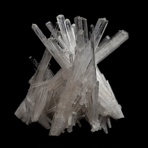Scolecite Sprays Intergrown Natural Mineral Specimen  # B 5104