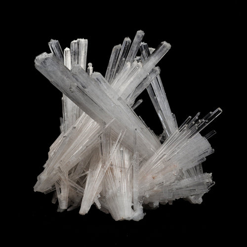 Scolecite Sprays Intergrown Natural Mineral Specimen  # B 5104