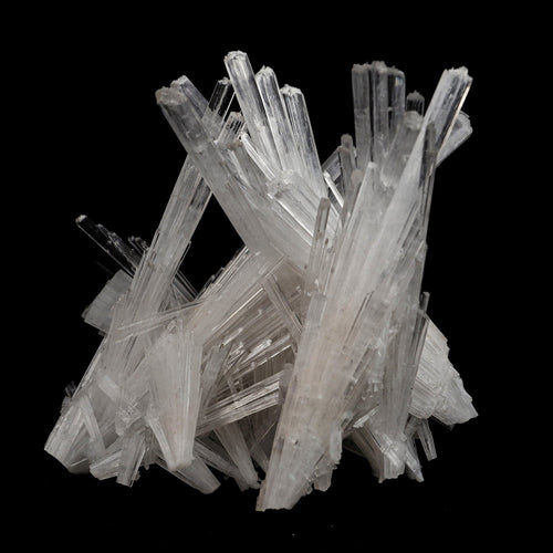 Scolecite Sprays Intergrown Natural Mineral Specimen  # B 5104