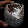 Scolecite Sprays On Heulandite With Stilbite Geode Natural Mineral Specimen  # B 4905