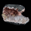 Scolecite Sprays with Stilbite Inside Heulandite Geode Natural Mineral Specimen  # B 4541