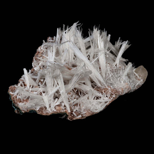 Scolecite Sprays with Stilbite on Heulandite Natural Mineral Specimen  # B 5171