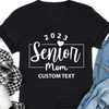 Senior Mom Dad 2024 Personalized Custom Graduation Shirt T503