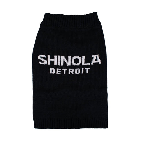 Shinola Brand Logo Knitted Pet Sweater