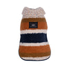 Shinola Brand Stripe Berber Dog Coat Oatmeal