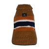 Shinola Brand Stripe Berber Dog Coat Rust