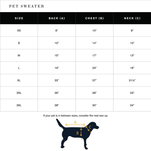 Shinola Brand Stripe Knitted Pet Sweater