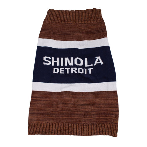 Shinola Brand Stripe Knitted Pet Sweater