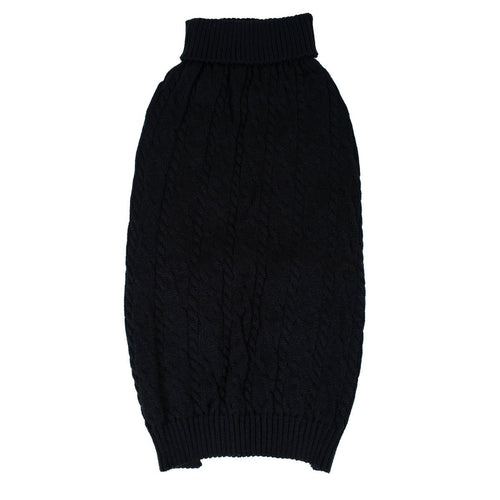 Shinola Cable Knit Pet Sweater