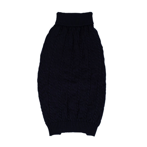 Shinola Cable Knit Pet Sweater