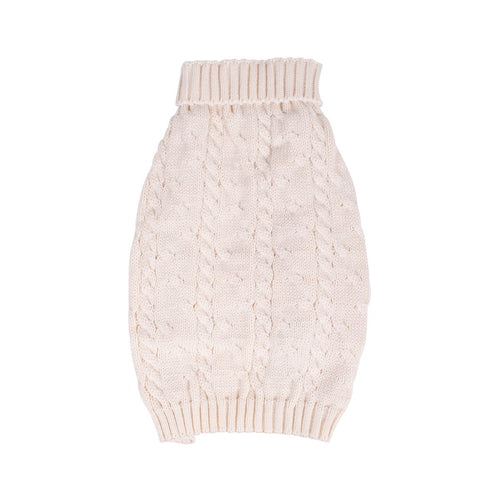Shinola Cable Knit Pet Sweater