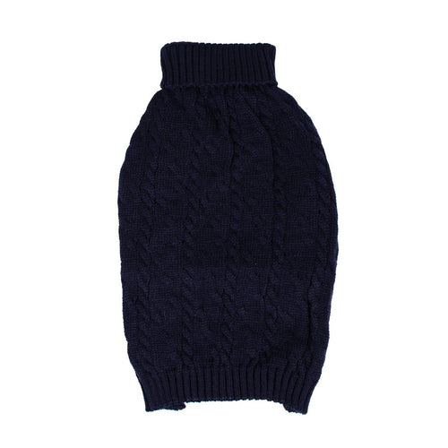 Shinola Cable Knit Pet Sweater