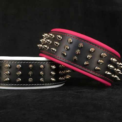 Silver Giant collar Spikes Strong