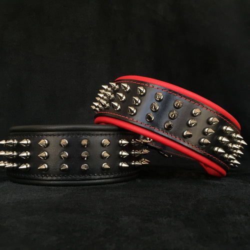 Silver Giant collar Spikes Strong
